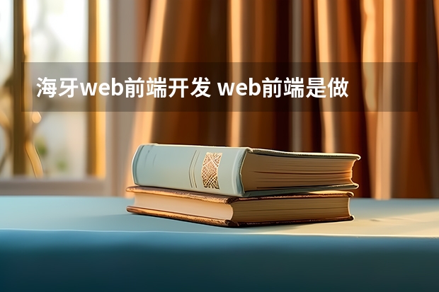 海牙web前端开发 web前端是做什么的