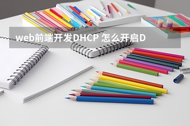 web前端开发DHCP 怎么开启DHCP？