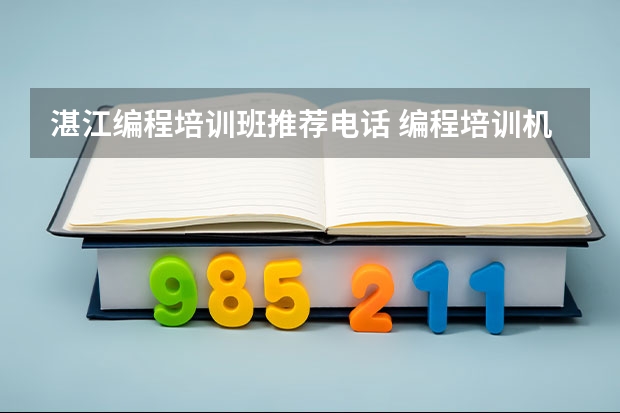 湛江编程培训班推荐电话 编程培训机构有哪些