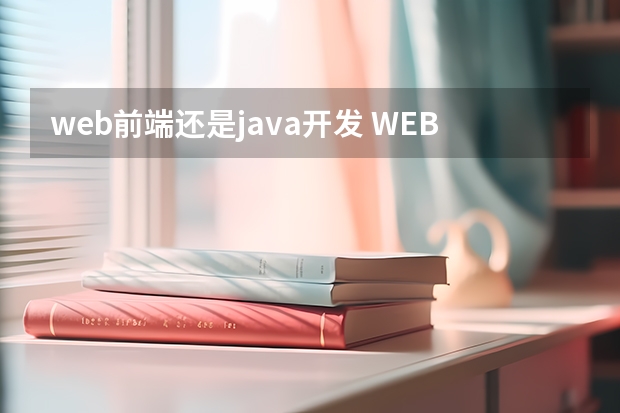 web前端还是java开发 WEB前端和JAVA哪个需求量大？