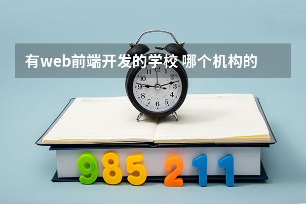 有web前端开发的学校 哪个机构的web前端培训比较好