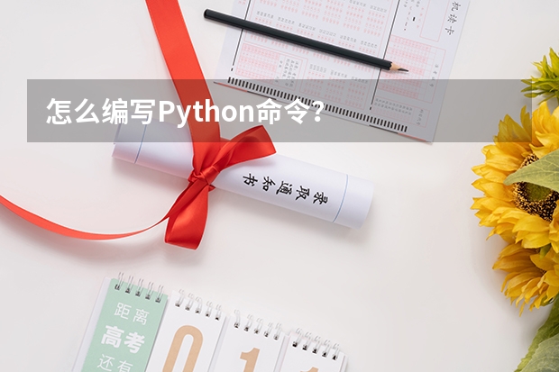 怎么编写Python命令？