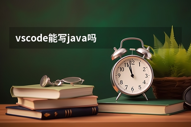 vscode能写java吗