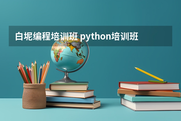 白坭编程培训班 python培训班学费一般多少