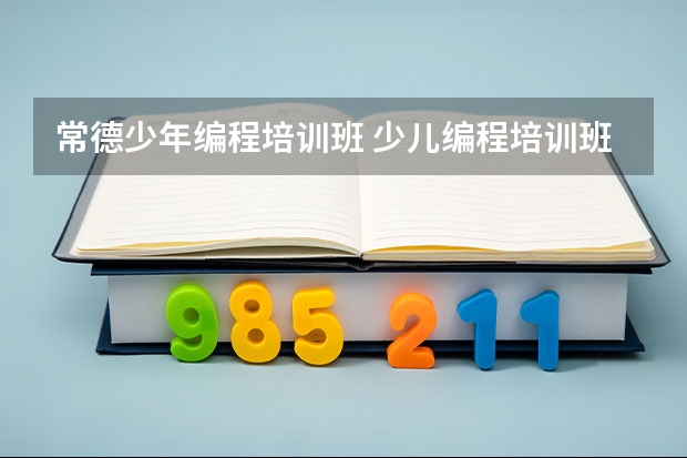 常德少年编程培训班 少儿编程培训班哪家好